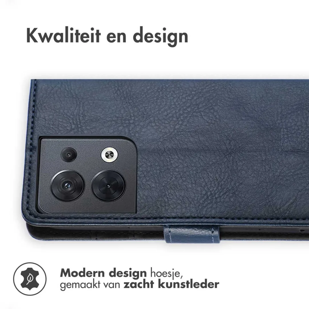 Imoshion Hoesje Oppo Reno 8 5G - 3 Pasjes - Donkerblauw