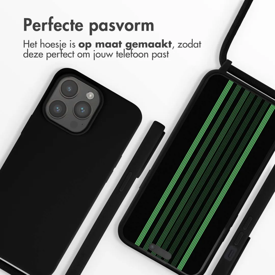 Imoshion iPhone 15 Pro Max Siliconen Hoesje - Zwart