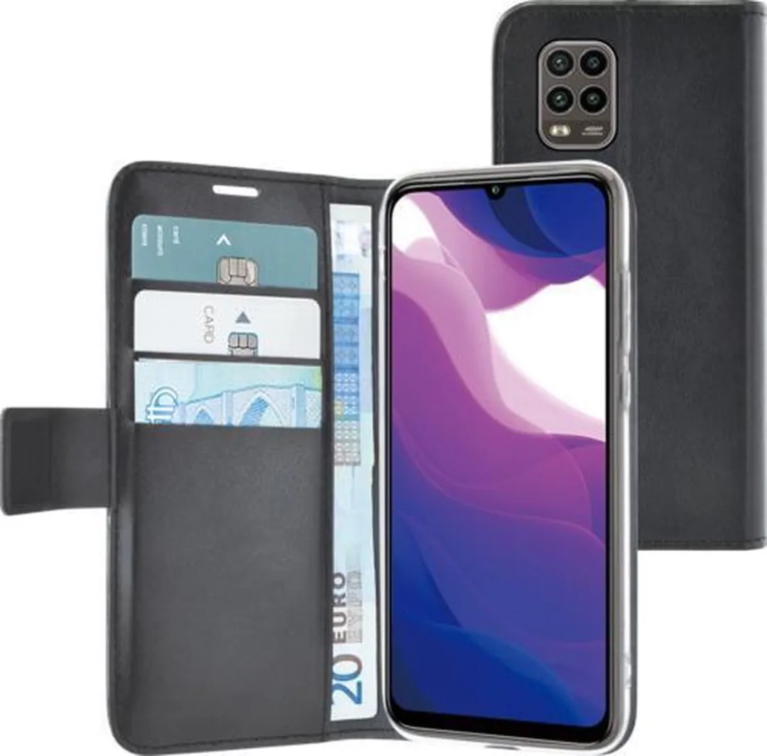 Azuri Xiaomi Mi 10 Lite Walletcase - Zwart - afbeelding 6 van 6