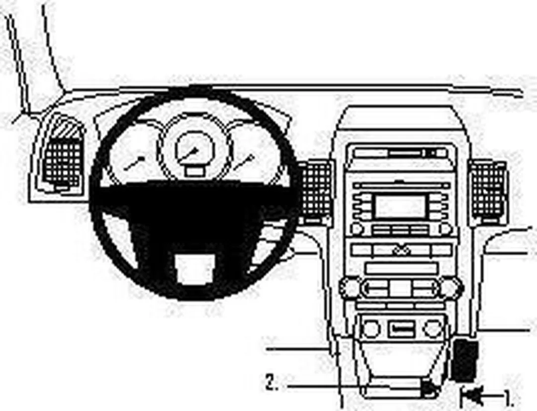 Brodit ProClip Houder Kia Sorento 2010-2012 - 854447