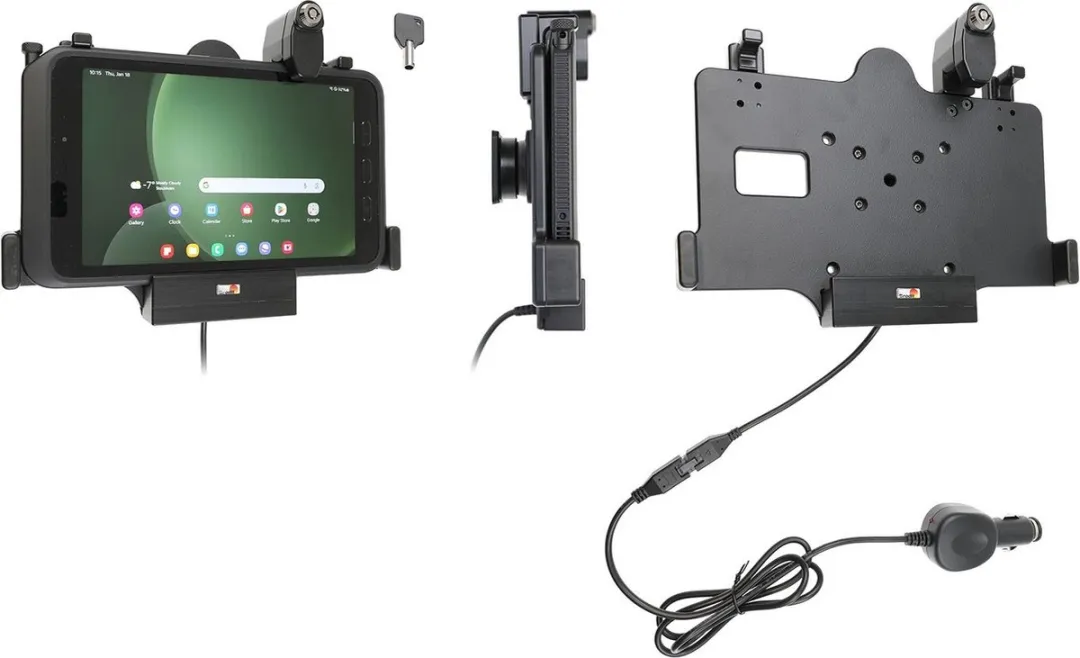 Brodit Houder met Lader Samsung Galaxy Tab Active3/5 8" - Zwart
