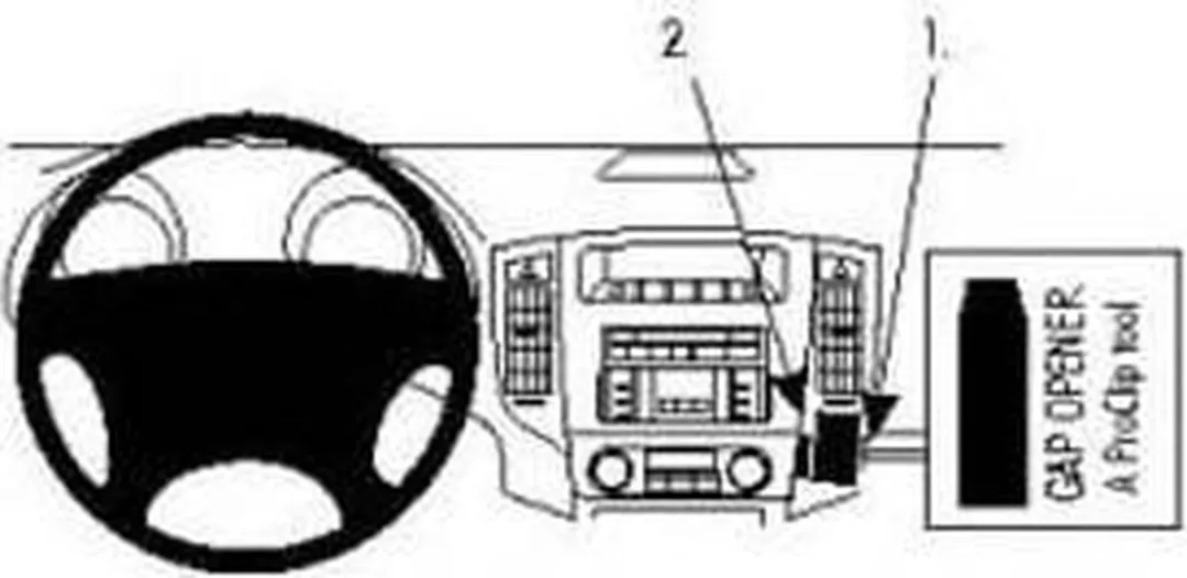 Brodit ProClip Angled Mount 853982