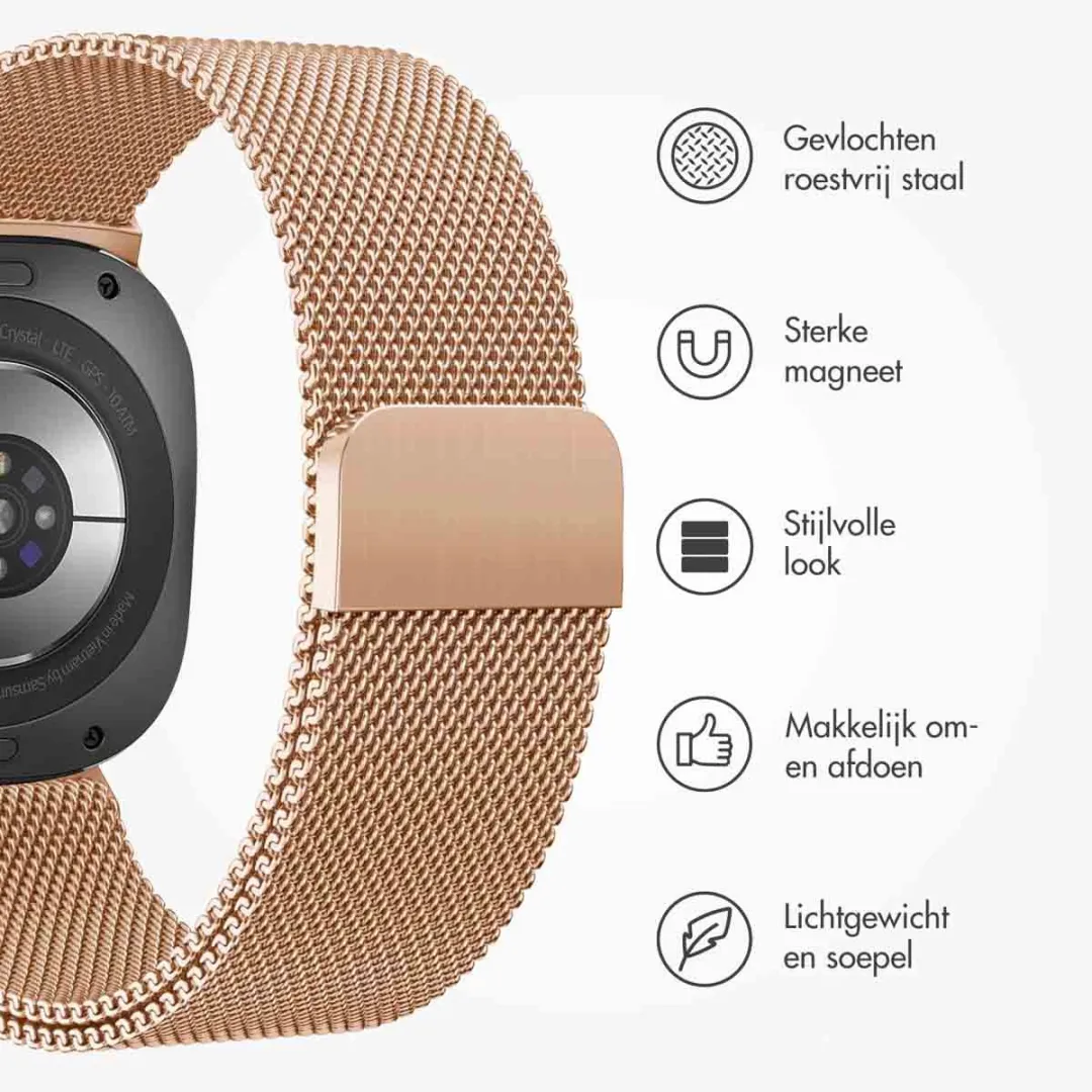 Imoshion Milanees Magnetisch Bandje SH00077480 - Samsung Galaxy Watch Ultra - Roségoud