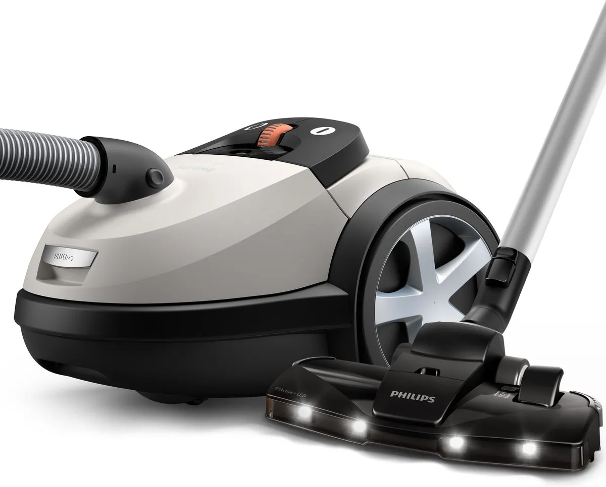 Philips 8000-serie XD8142/12 Stofzuiger met zak - 900W - 4L - Glanzend wit