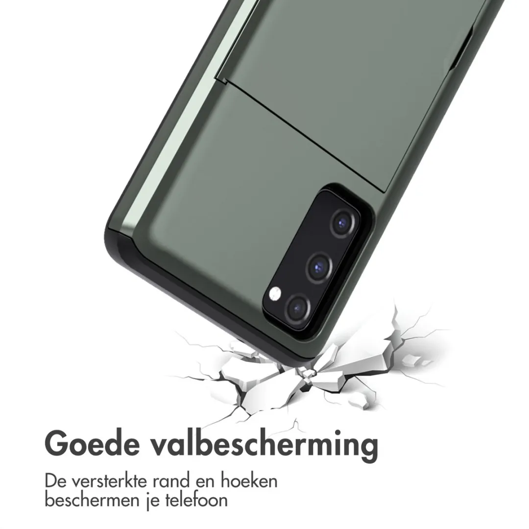 Imoshion Hoesje Samsung Galaxy S20 FE - Donkergroen - 2 Pasjes