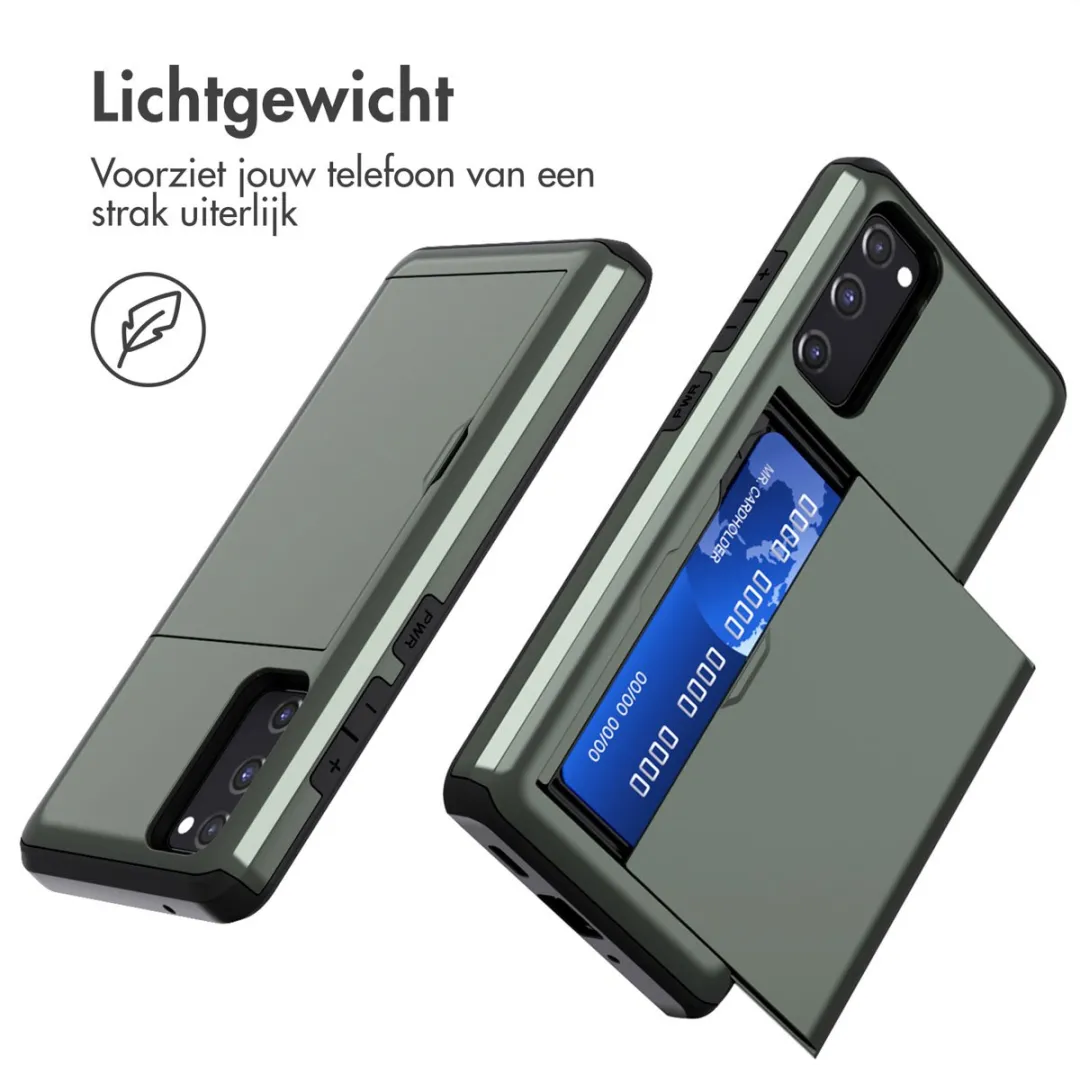 Imoshion Hoesje Samsung Galaxy S20 FE - Donkergroen - 2 Pasjes