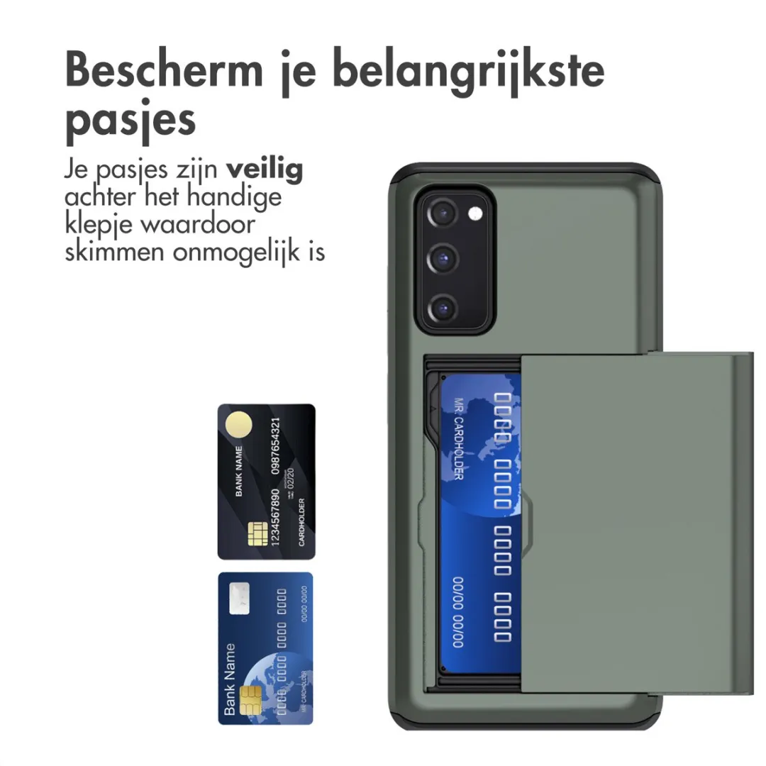 Imoshion Hoesje Samsung Galaxy S20 FE - Donkergroen - 2 Pasjes