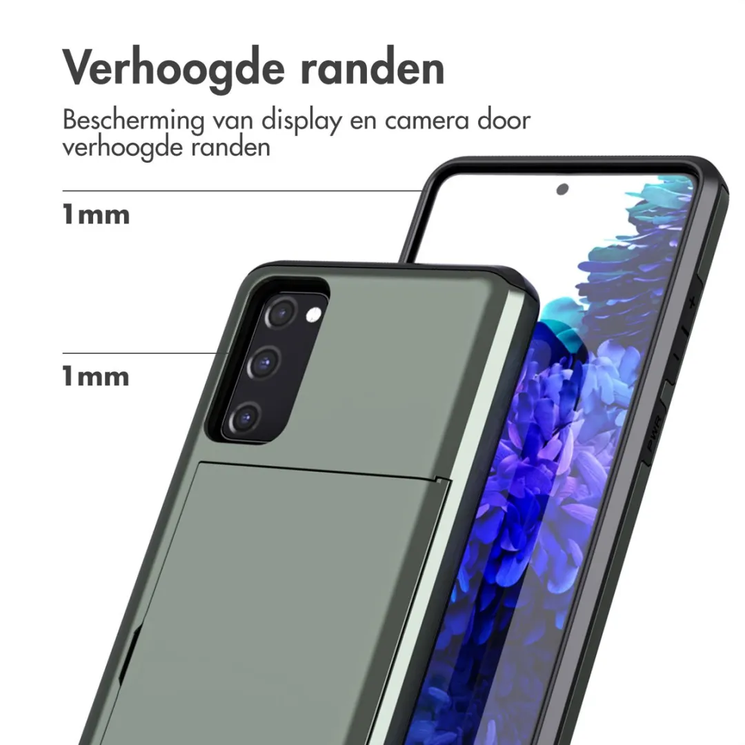Imoshion Hoesje Samsung Galaxy S20 FE - Donkergroen - 2 Pasjes