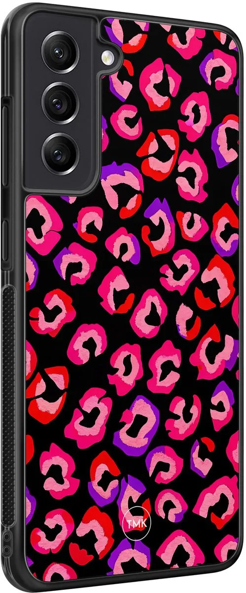 Casevibes S/S21FE/B/007 Hoesje Samsung Galaxy S21 FE - Luipaard Neon