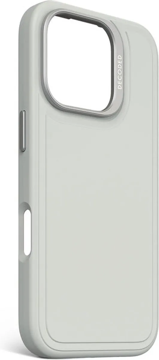 Decoded Siliconen Hoesje iPhone 16 Pro Stone Grijs - Antibacterieel - MagSafe