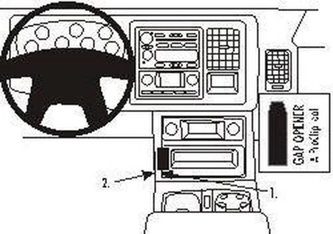 Brodit ProClip Center Mount Chevrolet 2003-2006 - Low - afbeelding 2 van 2
