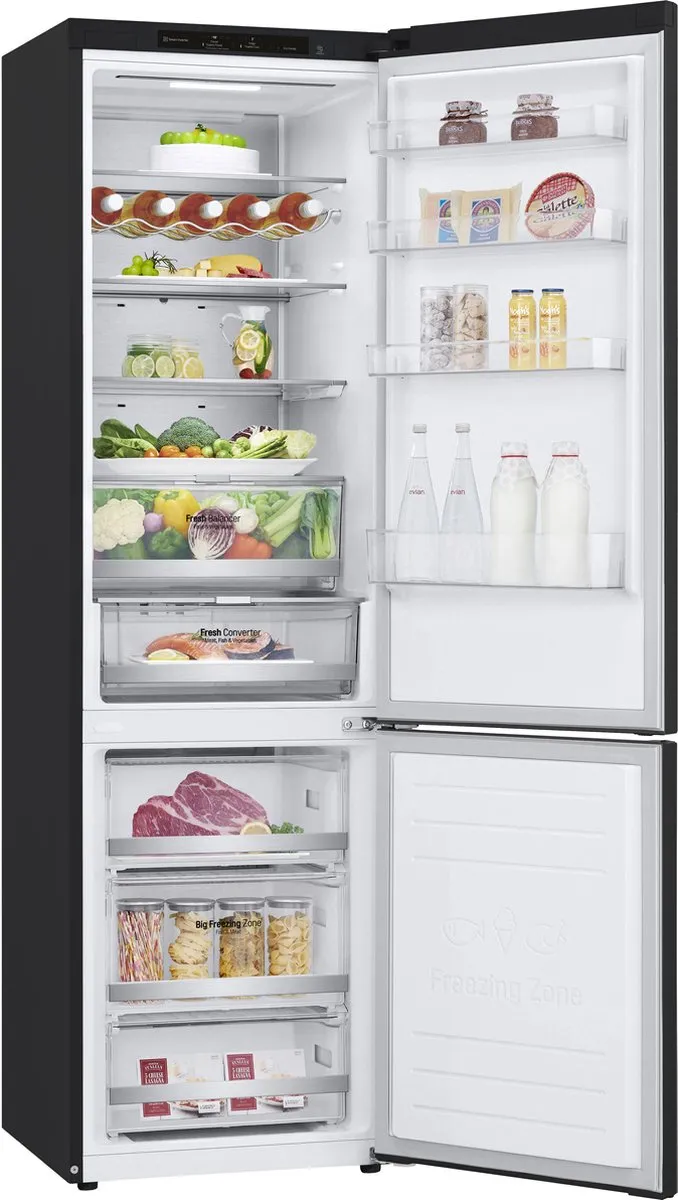 LG GBB72MCVGN Koelvriescombinatie - 384L - Zwart