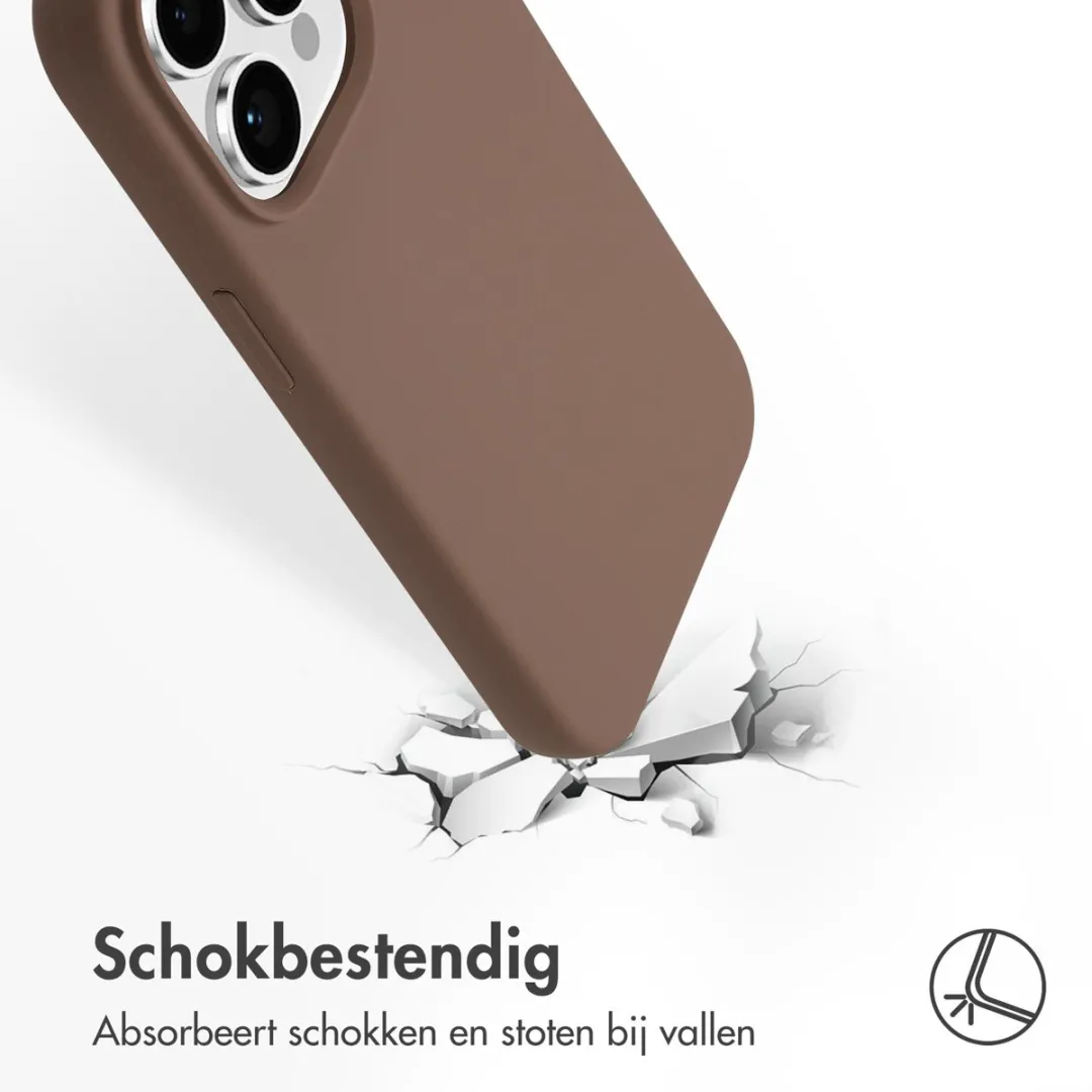 Accezz Hoesje iPhone 14 Pro MagSafe - Lichtbruin