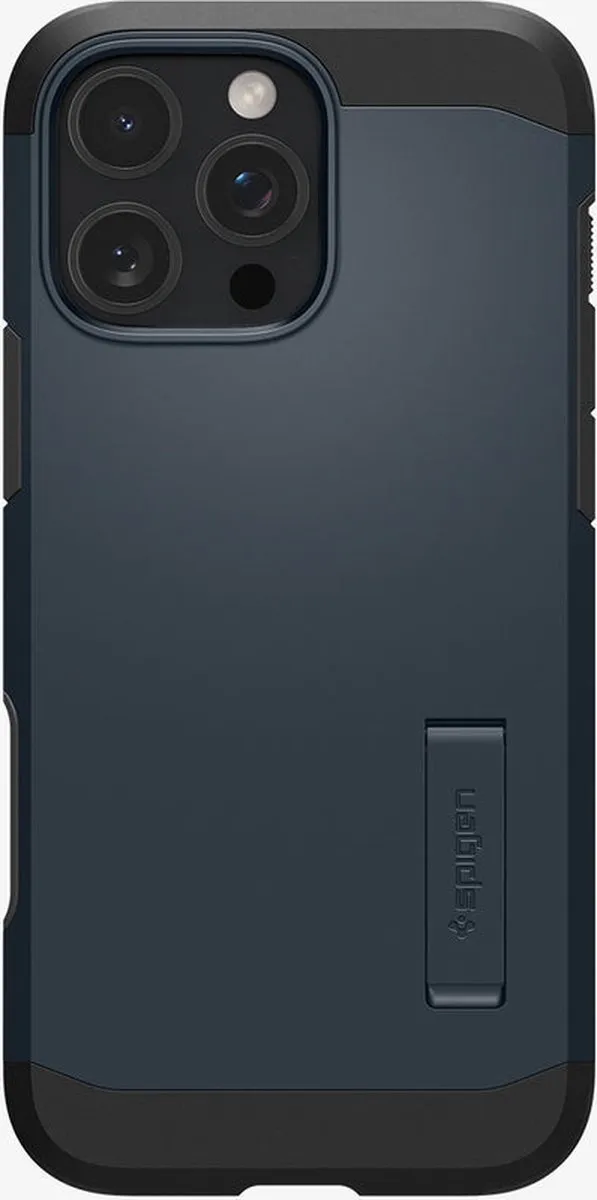 Spigen Tough Armor T MagFit iPhone 16 Pro Hoesje - Donkerblauw - MagSafe - afbeelding 5 van 6