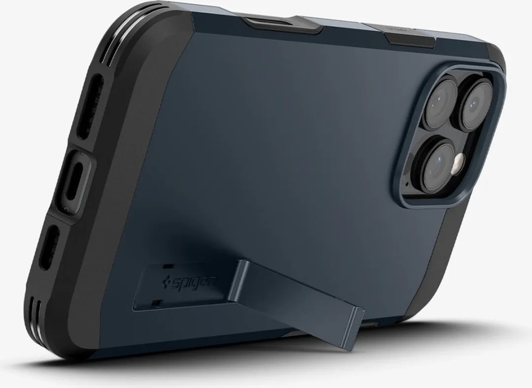 Spigen Tough Armor T MagFit iPhone 16 Pro Hoesje - Donkerblauw - MagSafe - afbeelding 6 van 6