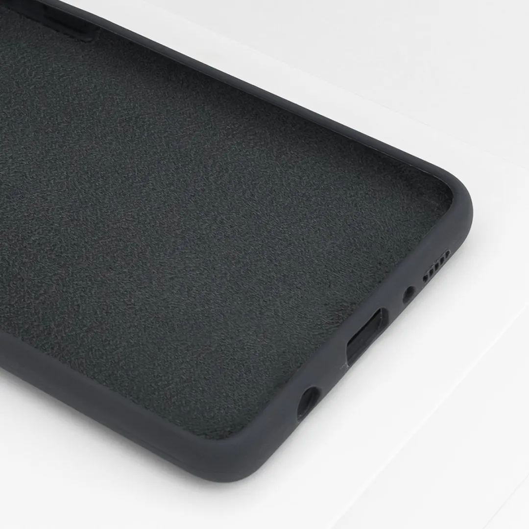 BMAX Siliconen Hoesje Samsung Galaxy A71 - Antraciet - afbeelding 6 van 6