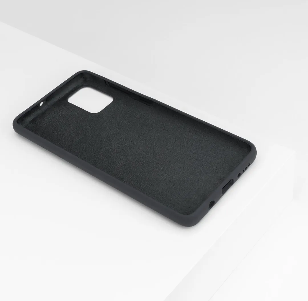 BMAX Siliconen Hoesje Samsung Galaxy A71 - Antraciet