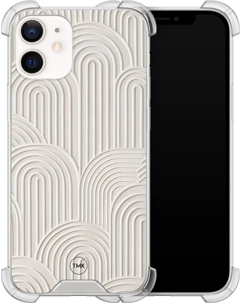 Casevibes iPhone 12 Mini Shockproof Hoesje A/i12m/S/012 - Beige