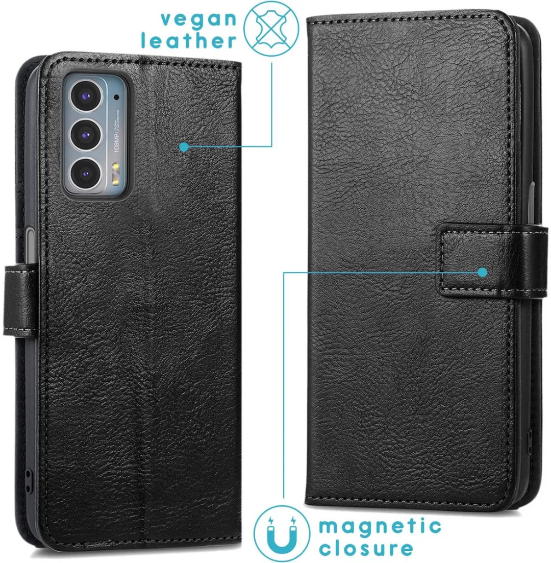 Imoshion Hoesje Motorola Edge 20 - 3 Pasjes - Zwart