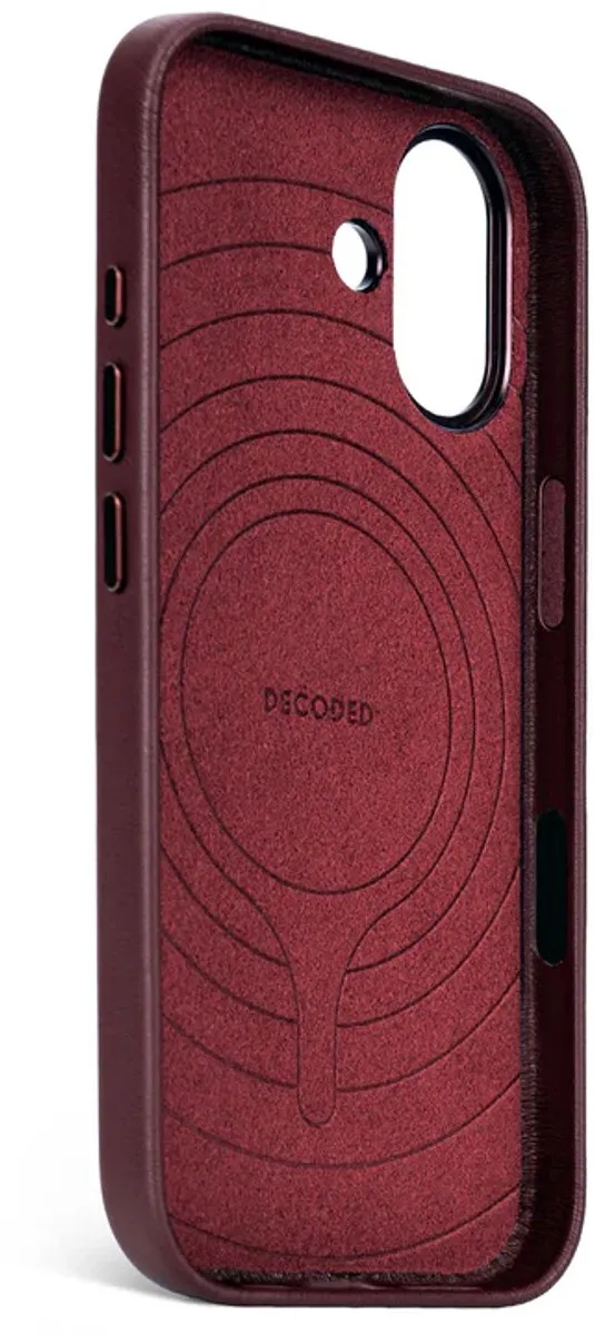 Decoded Leren Hoesje DEC-I17-LBU iPhone 17 - MagSafe - Rood