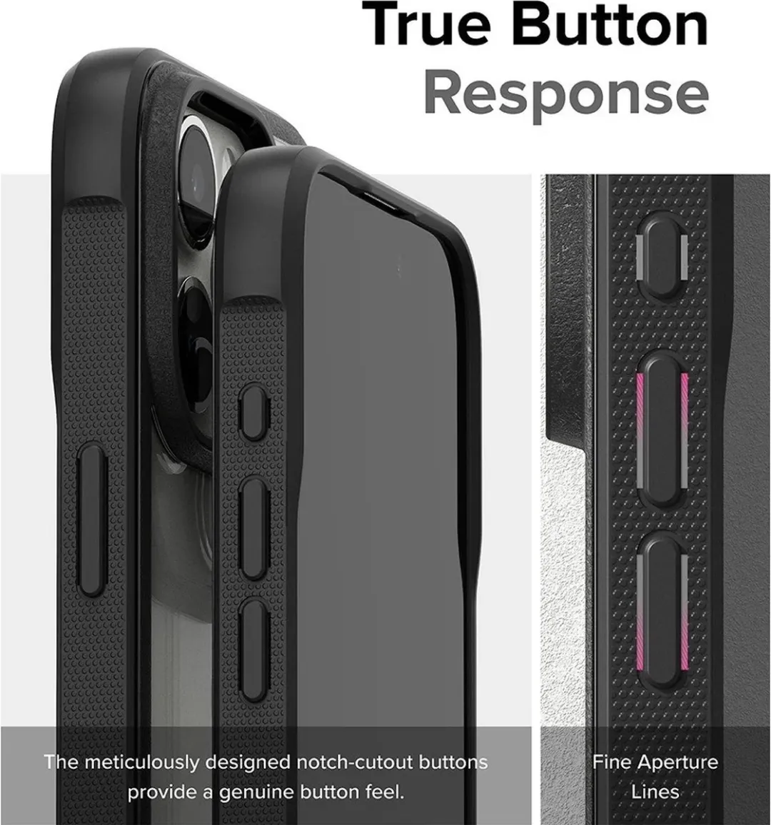 Ringke Fusion Bold Hoesje iPhone 15 Pro - Zwart