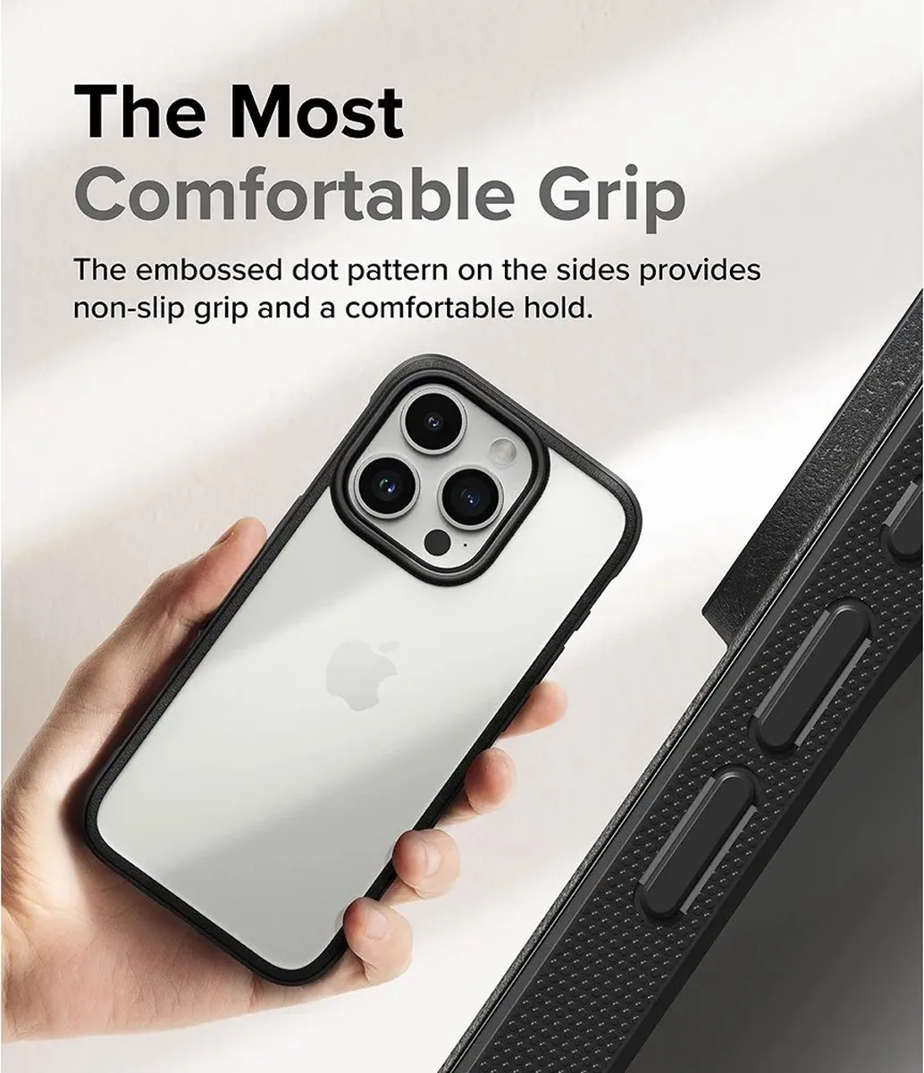 Ringke Fusion Bold Hoesje iPhone 15 Pro - Zwart