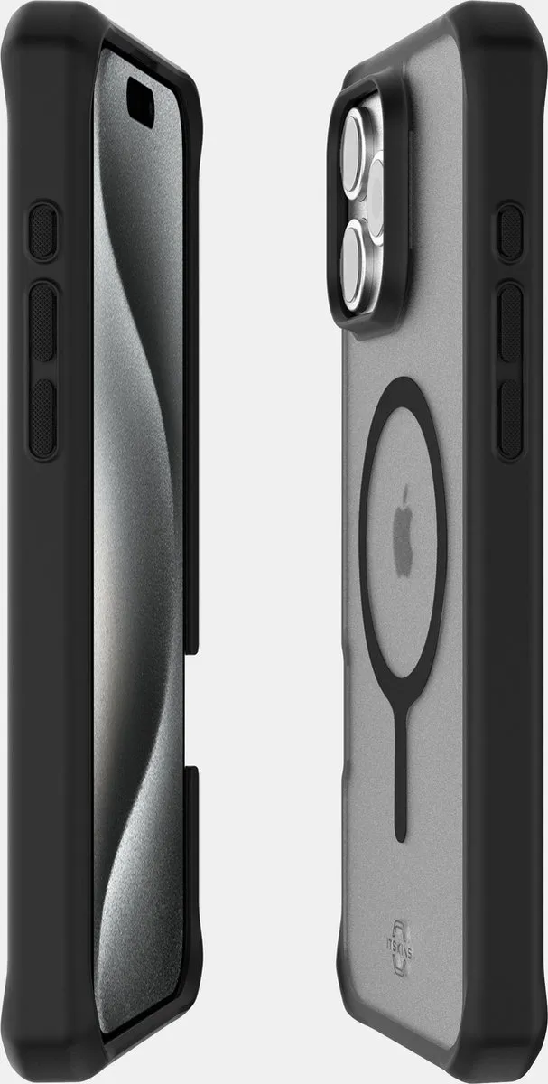 ITSKINS iPhone 16 Pro Max MagSafe Hoesje - Zwart AP6U-HMFRT-BLCK - afbeelding 6 van 6