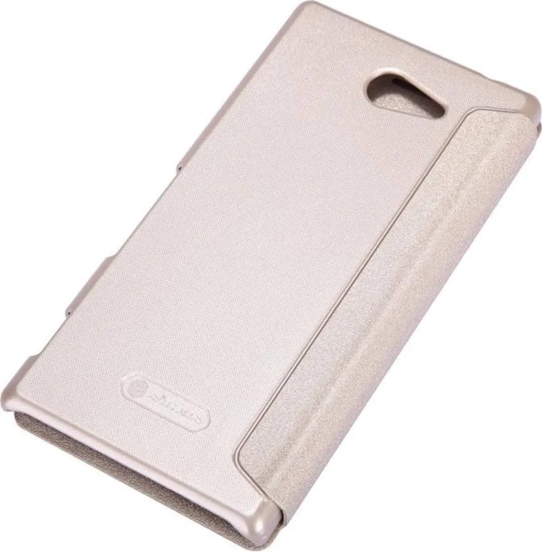 Nillkin Sparkle Series PU Leerhoes Sony Xperia M2 - Goud - afbeelding 4 van 5