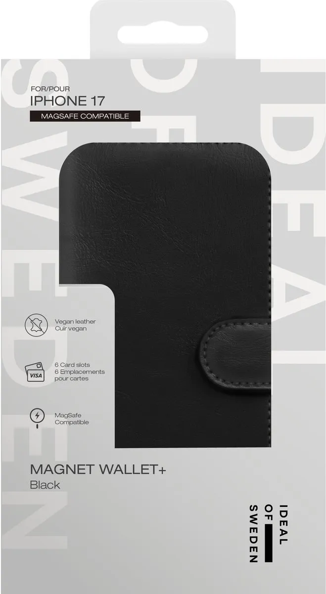 iDeal of Sweden Magnet Wallet+ IDMWPMS-I2561-01 - iPhone 17 Black