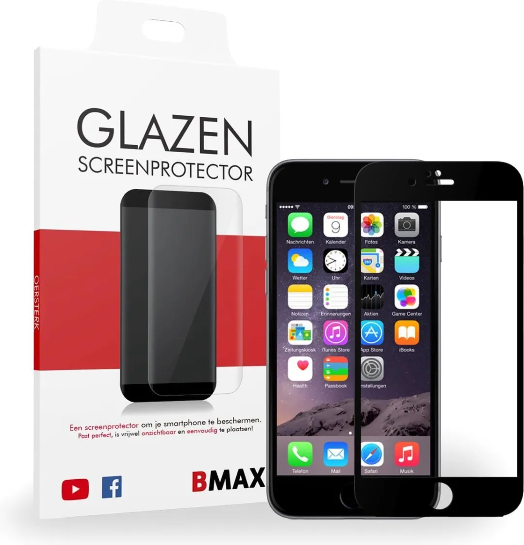 BMAX Screenprotector Full Cover iPhone 6/6S