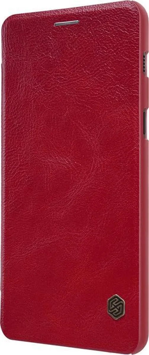 Nillkin Qin PU Leren Hoesje - Rood - Samsung Galaxy A8+ 2018 - afbeelding 4 van 6