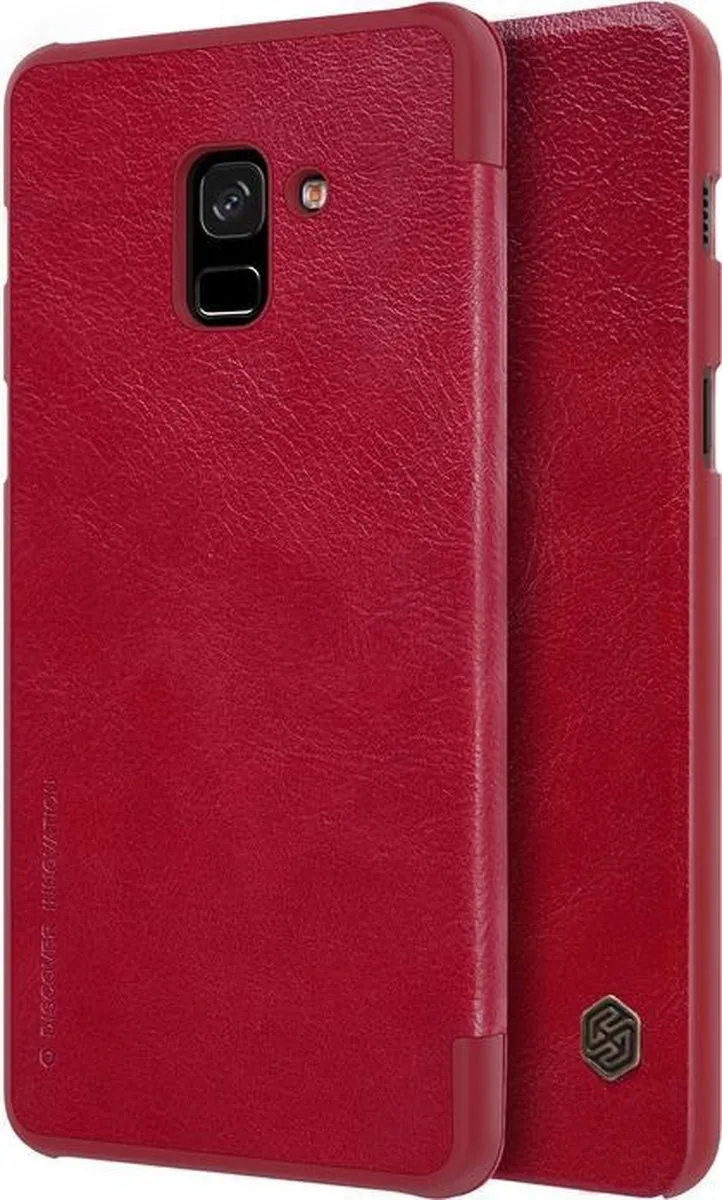 Nillkin Qin PU Leren Hoesje - Rood - Samsung Galaxy A8+ 2018 - afbeelding 3 van 6