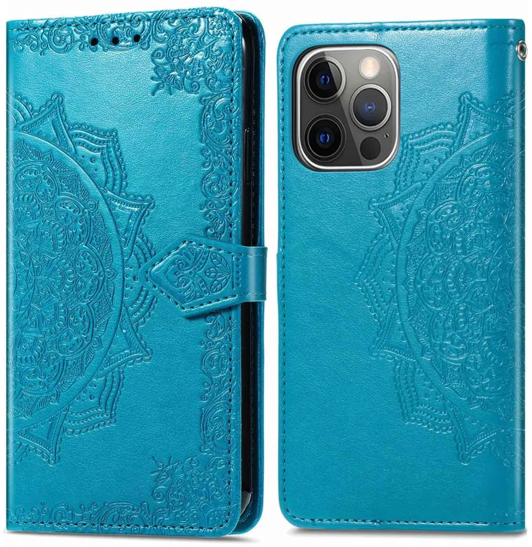 Imoshion Hoesje iPhone 13 Pro - Turquoise - 3 Pasjes