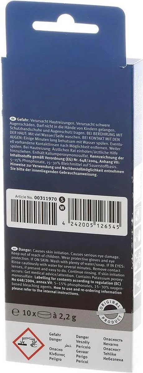 Bosch/Siemens Reinigingstabletten 311940 - 20 Stuks