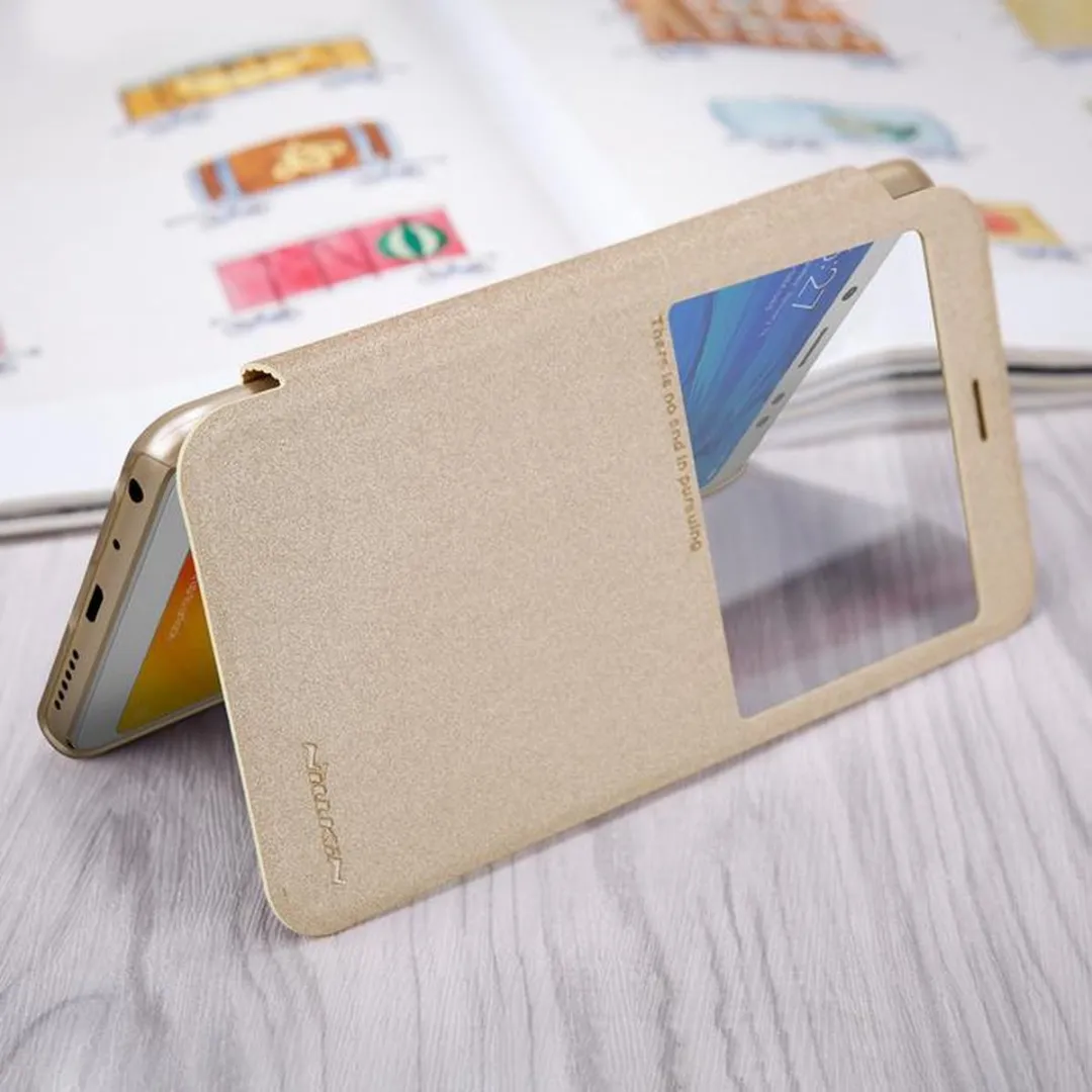 Nillkin Sparkle View Book Case Xiaomi Redmi Note 5 Pro - Goud - afbeelding 6 van 6