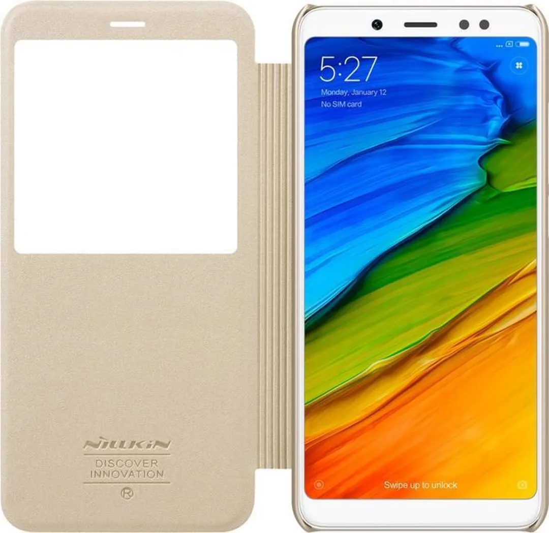 Nillkin Sparkle View Book Case Xiaomi Redmi Note 5 Pro - Goud