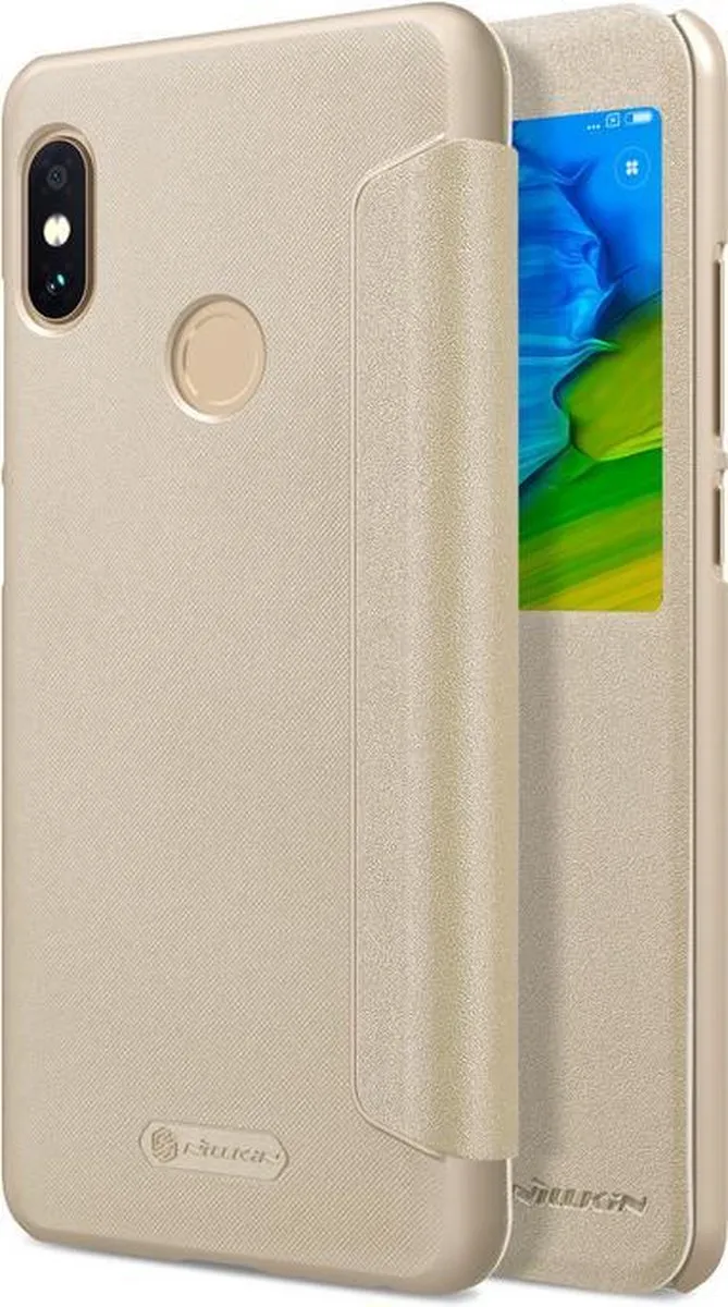 Nillkin Sparkle View Book Case Xiaomi Redmi Note 5 Pro - Goud