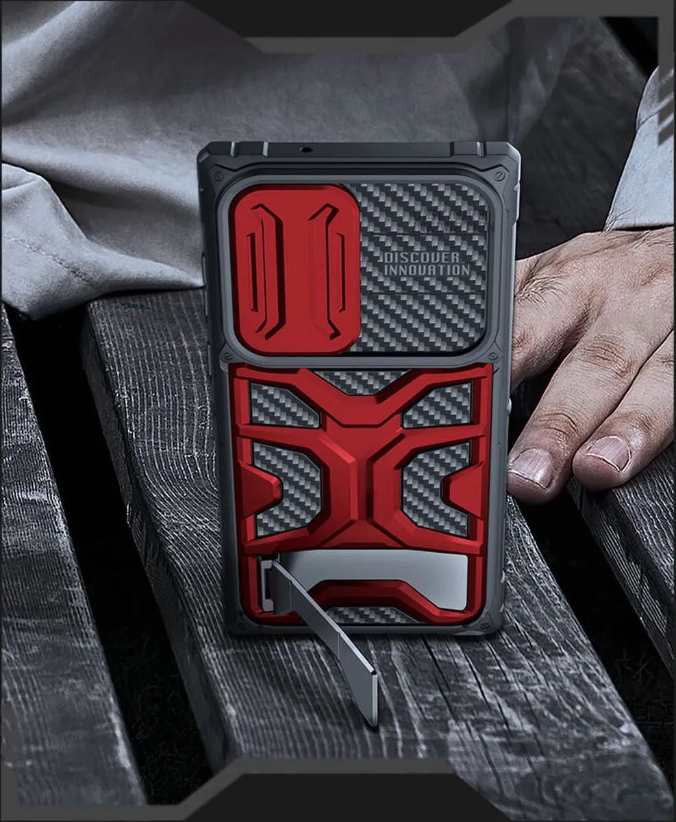 Nillkin Adventurer Back Cover - Zwart voor Samsung Galaxy S23 Ultra