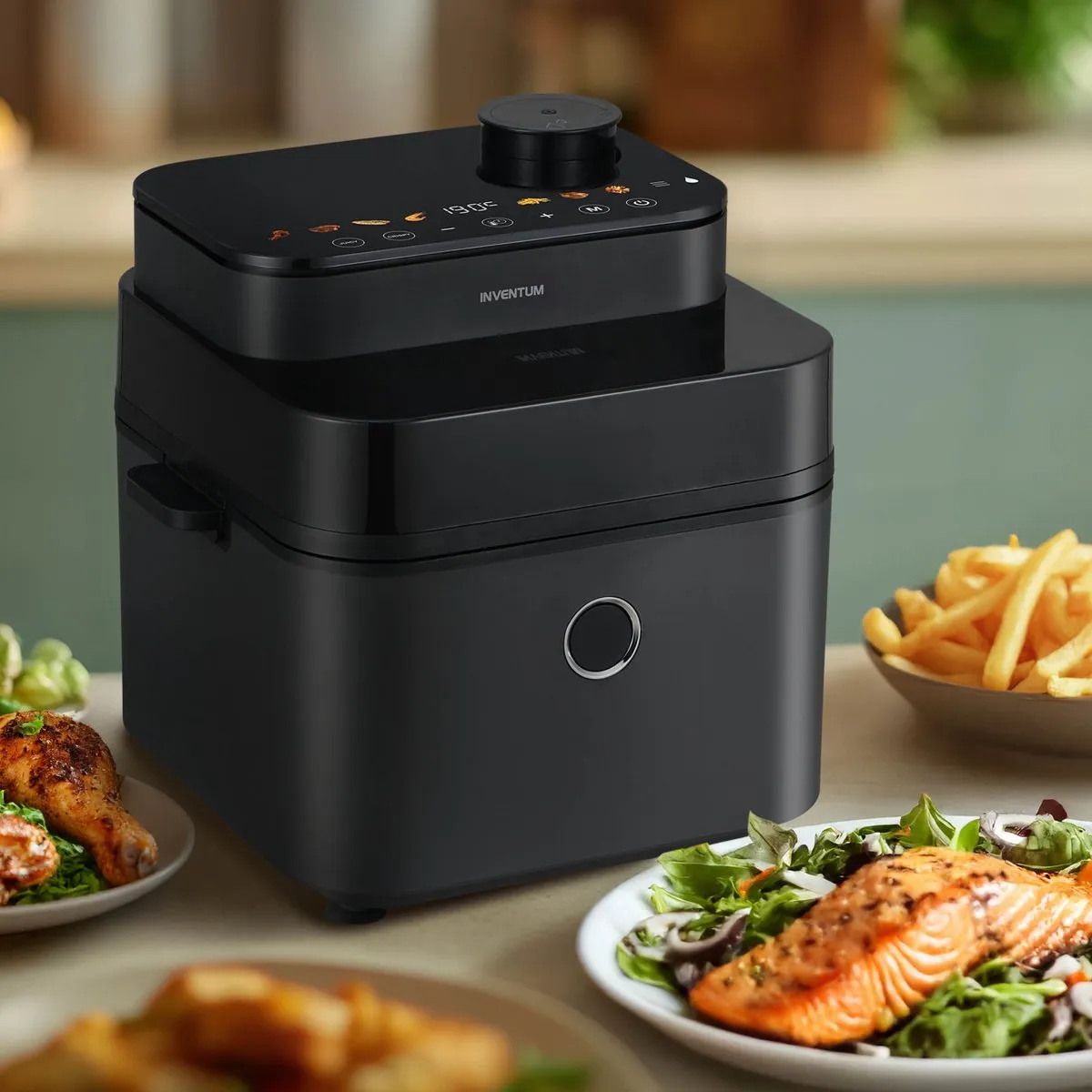 Inventum GF730HLDB Airfryer 7,3L - Zwart