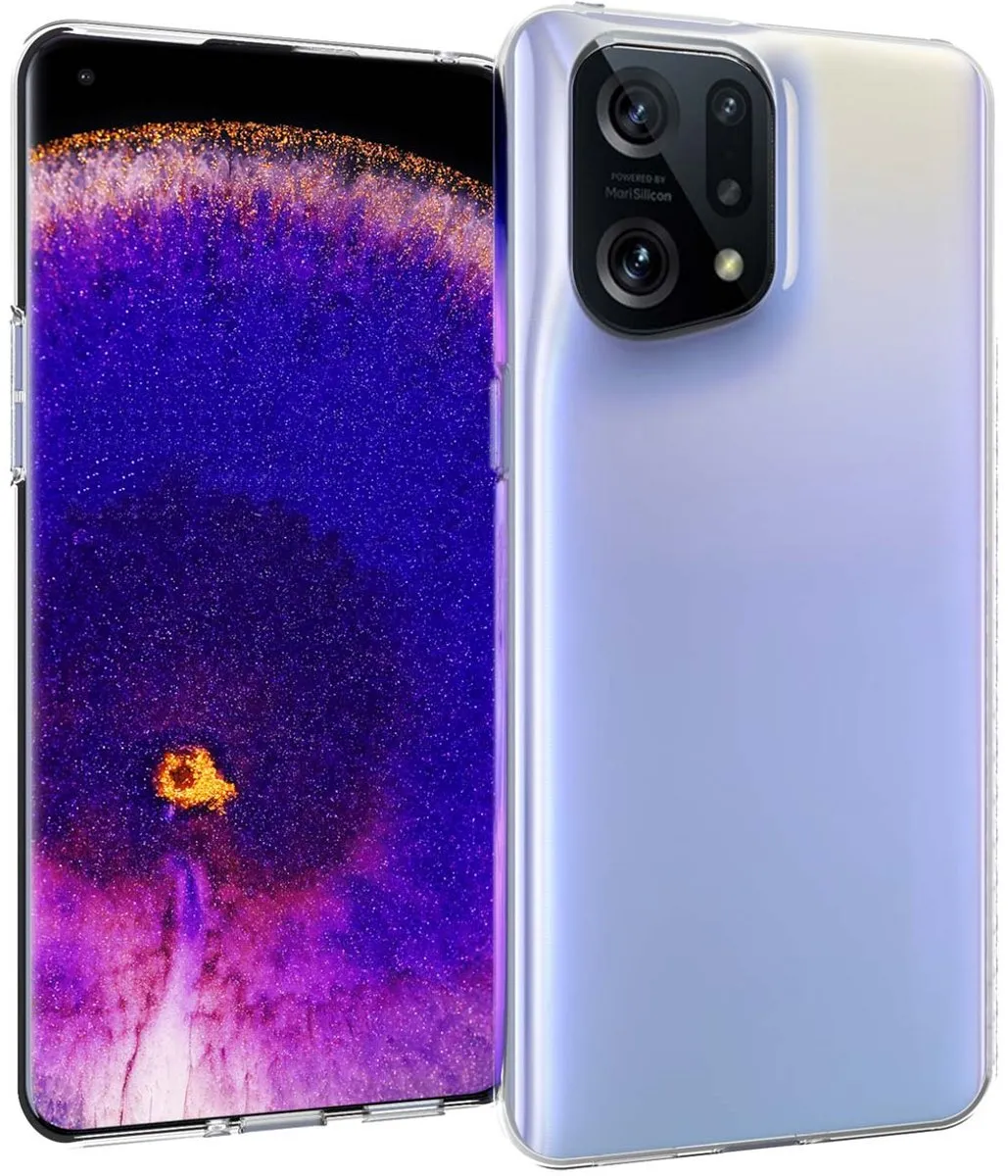 Accezz Hoesje Oppo Find X5 Pro 5G - Transparant
