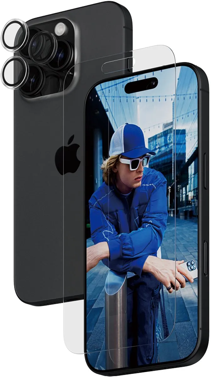PanzerGlass iPhone 16 Pro 2-in-1 Bundle Schermbeschermer