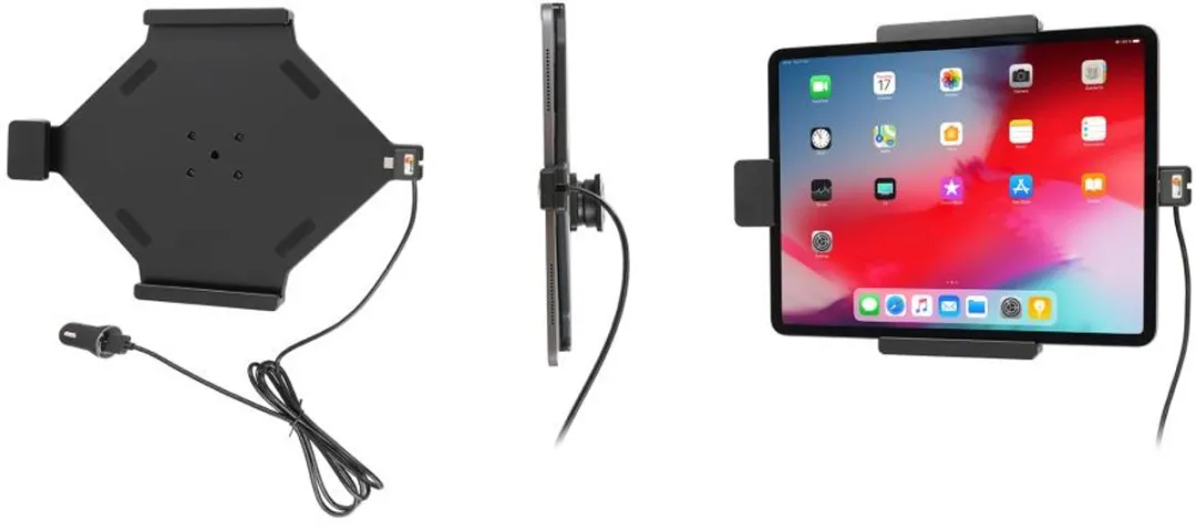 Brodit Pro 13 Fixed Lock Houder - Apple iPad Pro 12.9" 2018-2022 - Zwart