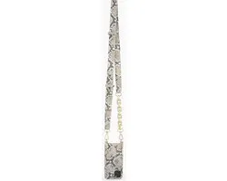 iDeal of Sweden Statement Necklace Case iPhone 11/XR - Beige Shimmer Snake