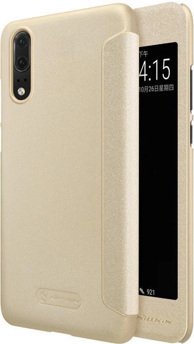 Nillkin New Sparkle View Book Case Huawei P20 - Goud - afbeelding 3 van 6