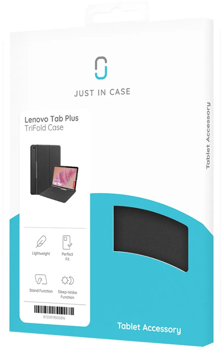 Just in Case Cazy TriFold Bookcase Hoes Lenovo Tab Plus 10