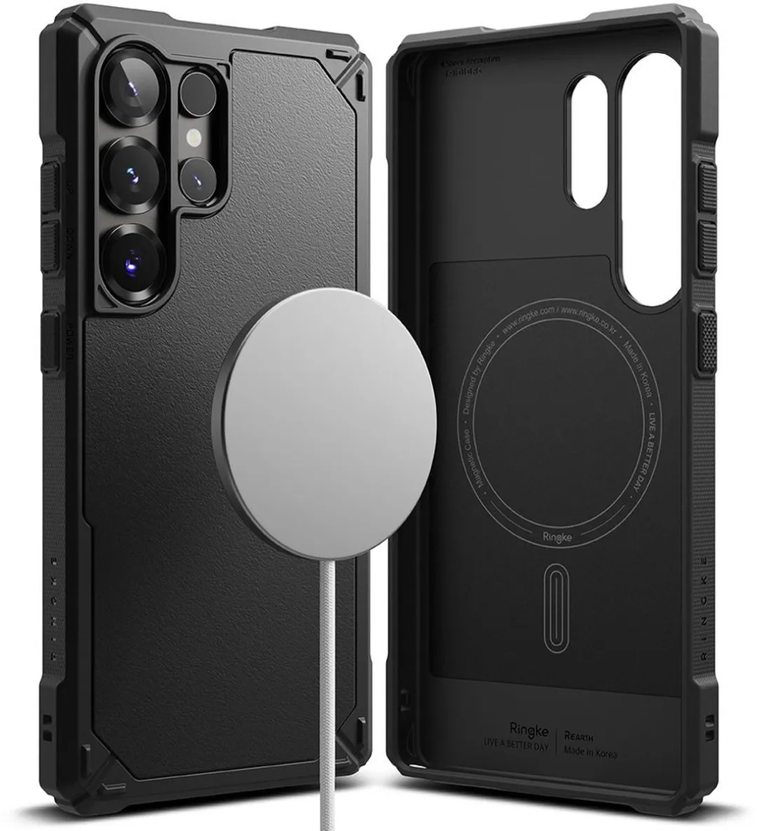 Ringke Rugged Gear Magnetic Voor Galaxy S25 Ultra - Transparent