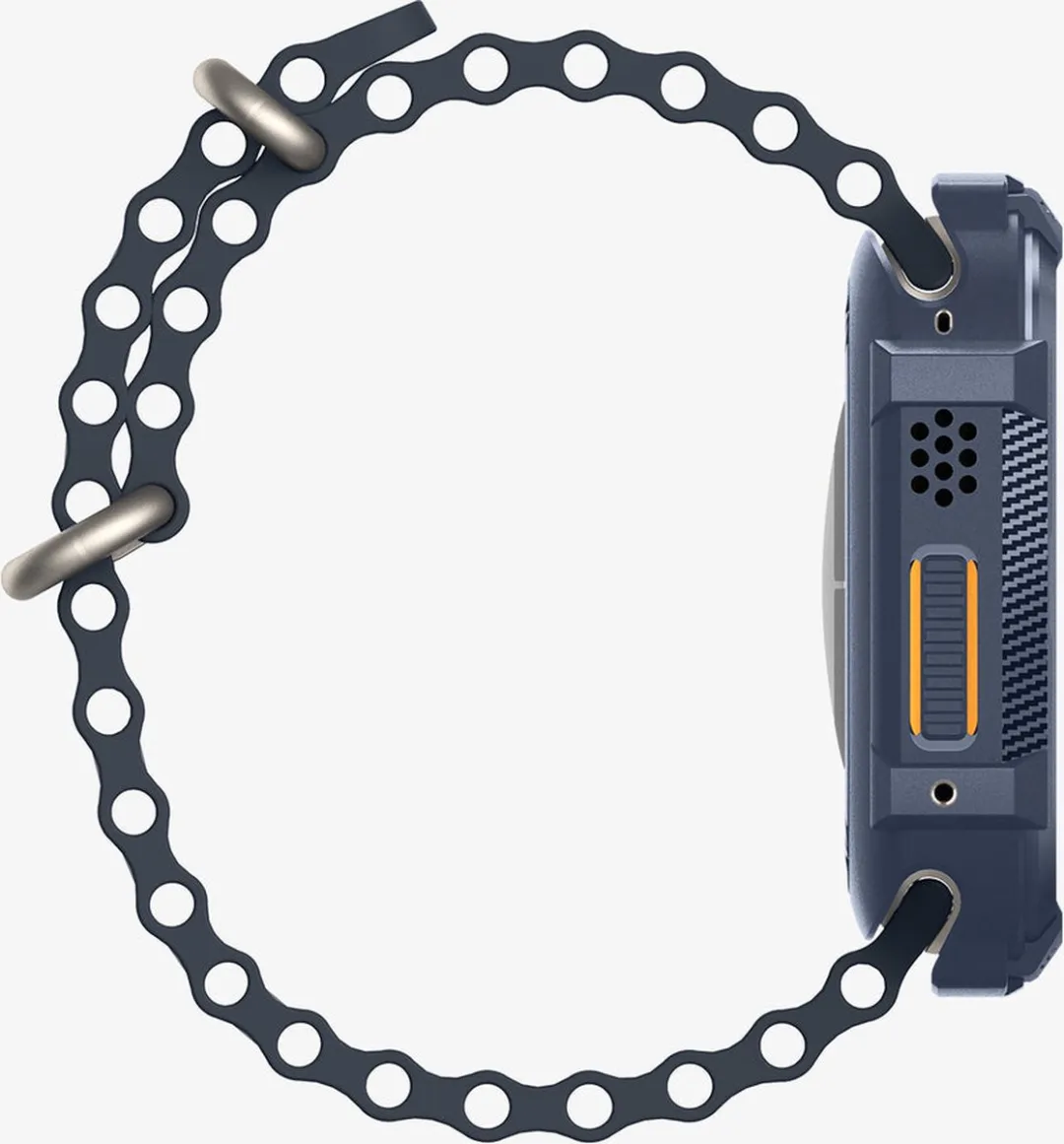 Spigen Rugged Armor Hoesje Apple Watch Ultra 49mm - Blauw