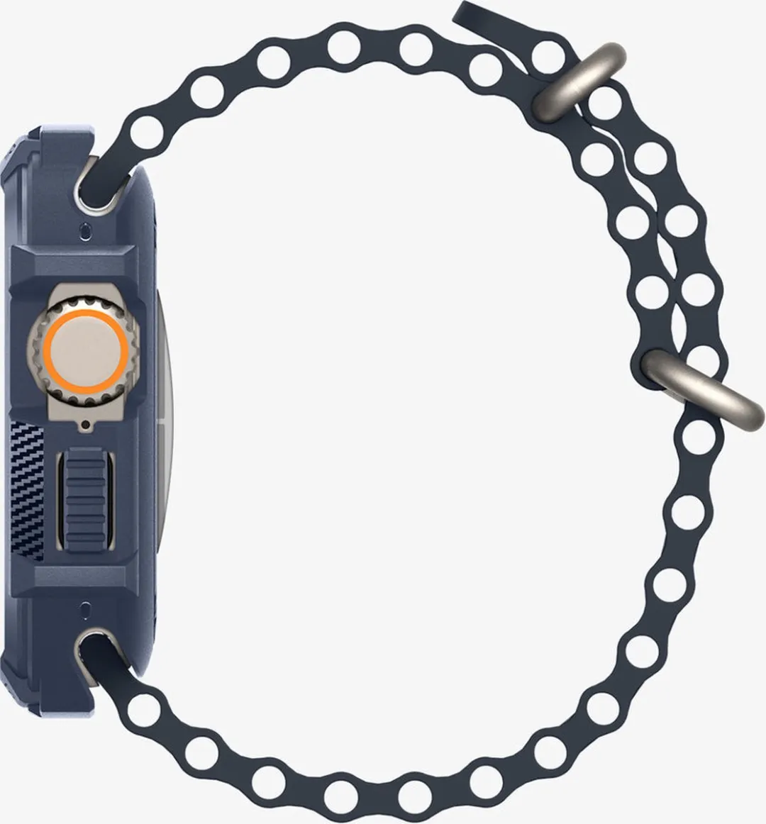 Spigen Rugged Armor Hoesje Apple Watch Ultra 49mm - Blauw