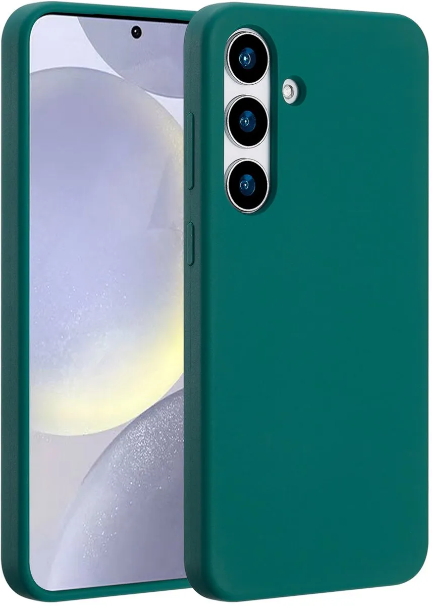 Accezz Hoesje Samsung Galaxy S25 Plus - Liquid Silicone Forest Green - MagSafe