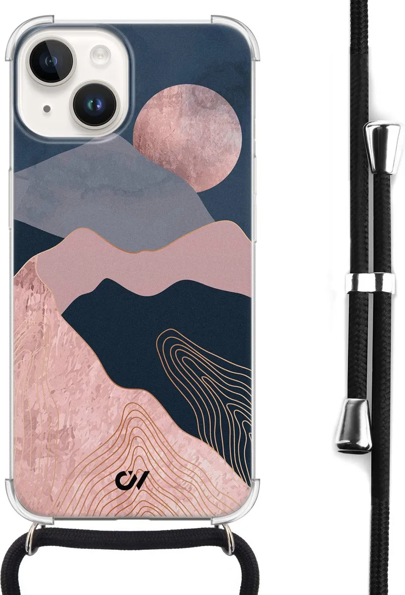 Casevibes Telefoonhoesje iPhone 14 Landscape Roze